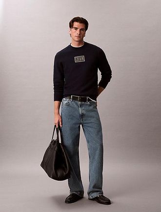 Calvin Klein Sudadera De Felpa De Algod&oacute;n Con Logo