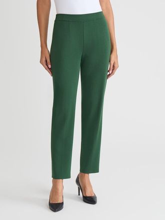Misook Nancy Slim Leg Mylana Knit Pant in Green at Nordstrom, Size Xx-Large