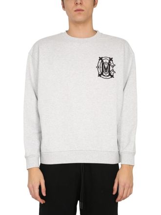 Marcelo Burlon Light Grey Logo Sweatshirts