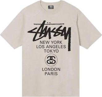 St&uuml;ssy World Tour T-Shirt Smoke 3903713-SMOK