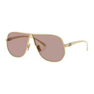 Miu Miu Sunglasses, female, Yellow, Size: 66 MM A56S Aviator Sunglasses