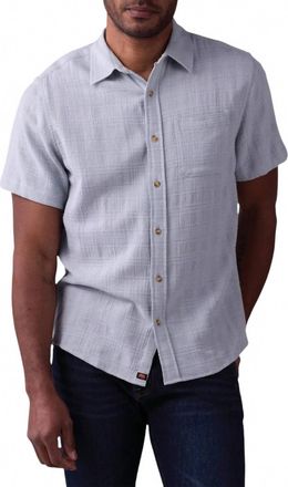The Normal Brand Freshwater Button Up Shirt In Misty Harbor Dobby