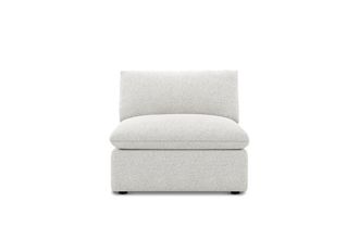 Castlery Customized White Armless Sofa | Dawson by Castlery