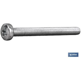 cofan Pack 200 Tornillos Din-7985 C-6 M-6 X 80 Z Zincados