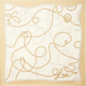 Loewe Sciarpa Anagram in twill di seta