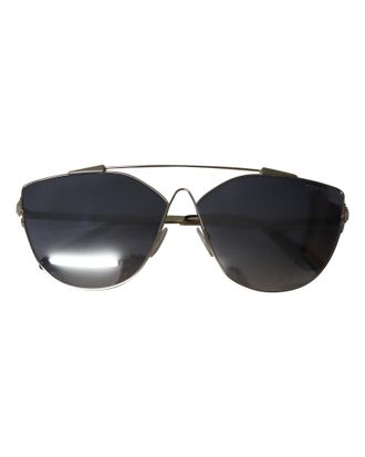 Tom Ford Pre-owned Womens Tom Jacquelyn Cat Eye Sunglasses in Gold Steel Stainless Steel - One Size