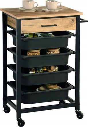 KESPER Carro De Cocina Roble Sonoma 47 X 37 Cm