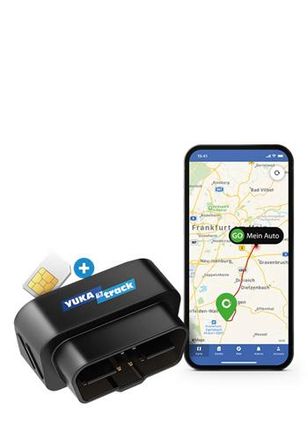 OEM Yukatrack Aio Gps Obd2 Car Tracker With Sim + Data Flat Black