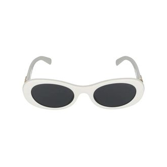Miu Miu Sunglasses, female, White, Size: 50 MM MU 06Zs Oval Sunglasses