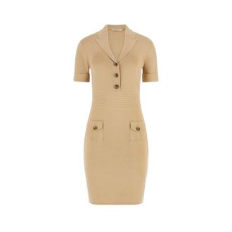 Guess Dames, Jurken, Beige, Maat: XL Viscose