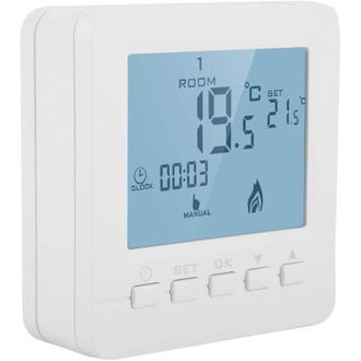 Elle Termostato Programable Inal&aacute;mbrico Rf De 230 V - Material De Pc Ign&iacute;fugo - Programaci&oacute;n Semanal - Modo Vacaciones - Precisi&oacute;n De 0,5 &deg; - Ac230v