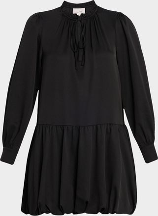 Cinq &agrave; Sept Valetta Long-Sleeve Bubble Mini Dress