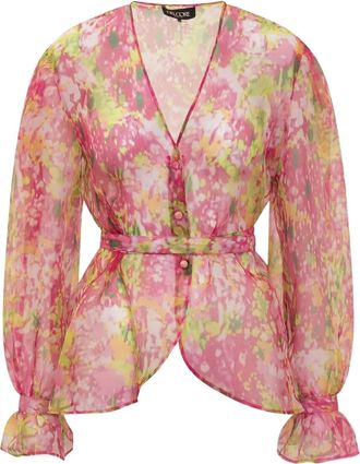 Del Core Blusa a fiori - Rosa