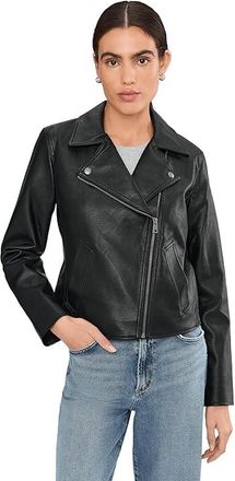 Levi's Moto Jacket With Welt Pockets Womens Jacket Black : XS, Polyurethane