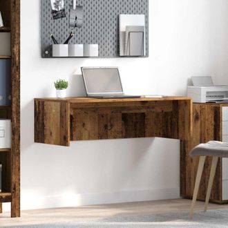 vidaXL vidaXL Scrivania a parete Legno vecchio 100 x 45 x 30 cm