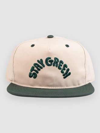 THE DUDES Stay Green Unstructured 5 Panel Cap weiss