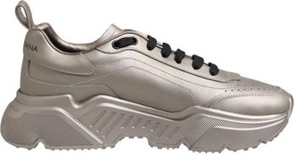 Dolce & Gabbana Daymaster Sneakers - Heren - Sneakers - Grijs - 41 EU - Leer - Schoenen