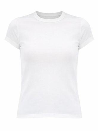 Rick Owens Neutrals Short-Sleeved Fitted Crewneck T-Shirt