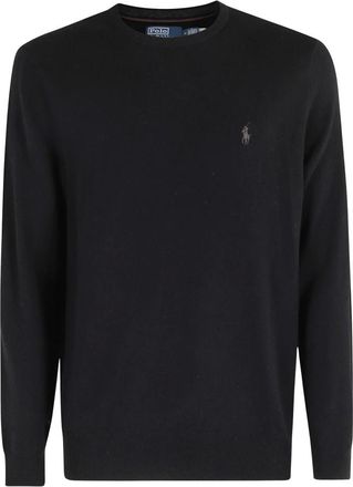 Polo Ralph Lauren Maglione Girocollo a Maniche Lunghe - - Knitwear - Uomo - Nero - XL