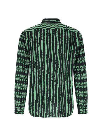Comme Des Gar&ccedil;ons Mens Shirts Green Polyester