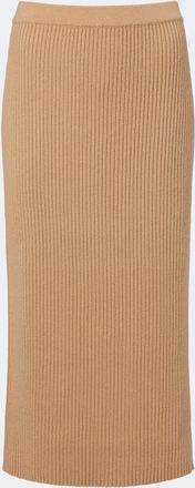 Jardin Des Orangers Virgin wool and cashmere midi skirt