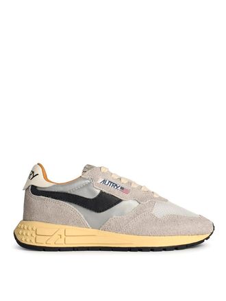Autry Reelwind Grey Leather Blend Sneakers