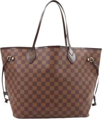 Louis Vuitton Pre-owned Tote Bags, female, Brown, Size: ONE SIZE Pre-owned Damier Canvas Tote Bag