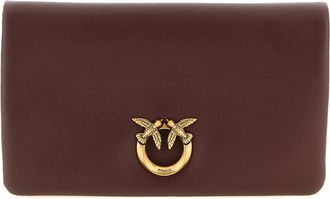 Pinko Clutches, female, Brown, Size: ONE SIZE Love Click Soft Horizontal Mini Clutch