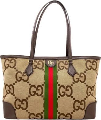 Gucci Pre-owned Vintage Tote Bag - Dames - Vintage Shopper - Beige - ONE Size - Vintage