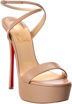 Christian Louboutin Loubi Queen Alta 150 Leather Platform Sandal
