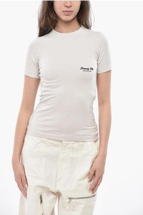 Balenciaga Cotton Crewneck T-Shirt BEVERLY HILLS size M