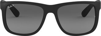 Ray-Ban 54mm Polarized Square Sunglasses in Dark/grey Black at Nordstrom