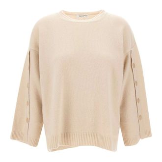 KANGRA Dames, Truien, Beige, Maat: XS Wol