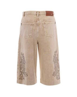 Patrizia Pepe Womens Shorts Washed Sand