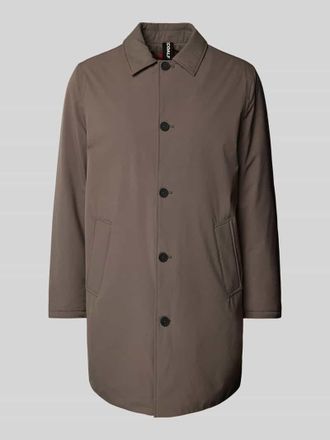 Ecoalf Mantel mit Haifischkragen Modell HAMPSHIREALF in Oliv, Gr&ouml;&szlig;e XL