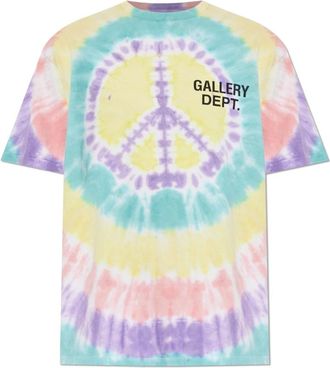 Gallery Dept. Peace Tie Dye Tee - Heren - T-shirts - Veelkleurig - S - Katoen - Tops
