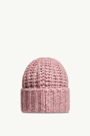 Moncler L20983B00010M1214529 Cable-Knit Beanie - Pink
