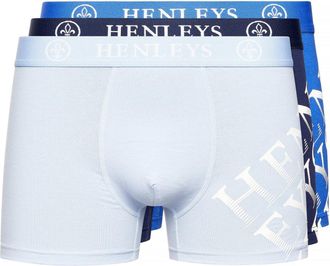 Henleys Heren Tringles Boxershorts (Set van 3) (Veelkleurig)