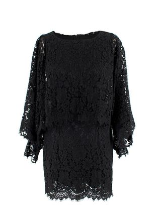 Dolce & Gabbana Black Lace Mini Dress Size S