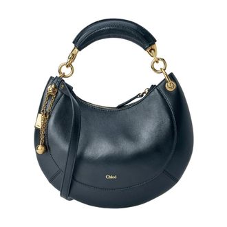 Chlo&eacute; Small Banana Zipped Hobo - female - Chlo&eacute; - Handbags - Black - ONE SIZE - Bags