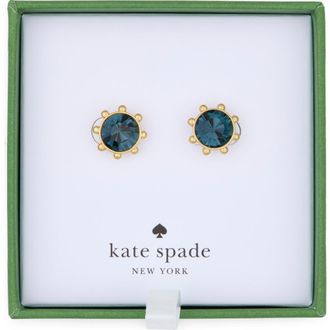 Kate Spade New York gold-tone bezel set crystal stud earrings in Montana at Nordstrom Rack