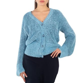 Stella McCartney Ladies Blue Fluffy Knit Cardigan, Size XX-Small