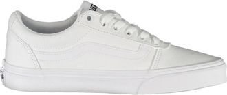 Vans Sportieve witte vetersneakers met contrastdetails - Dames - Sneakers - Wit - 36 EU - Schoenen