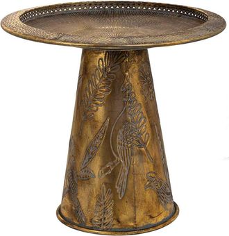 Wanderlust Deco Mesa Auxiliar De Metal Dorada 52.5x52.5x48.5
