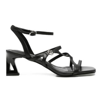 Sergio Moretti Schoenen, Dames, Zwart, 38 EU, Open-Toe Pumps voor Feestelijke Gelegenheden