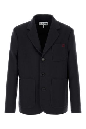 Loewe Navy Blue Wool Blazer