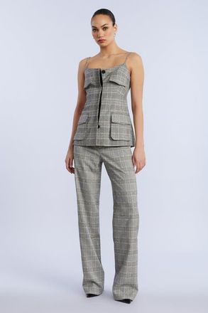 BCBGeneration Glen Plaid Pant in Black/white at Nordstrom, Size 8