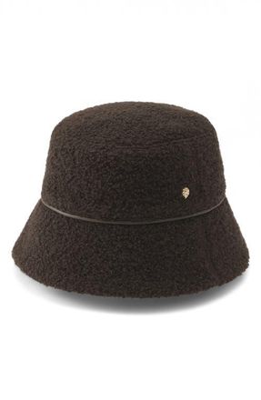 Helen Kaminski Seda Wool Blend Bucket Hat in Chocolate at Nordstrom, Size Medium