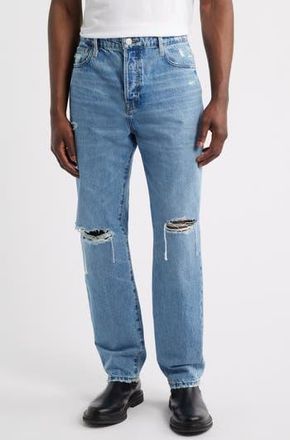 Frame Denim (Bio)Degradable Relaxed Straight Leg Jeans in Gate Rips at Nordstrom Rack, Size 33