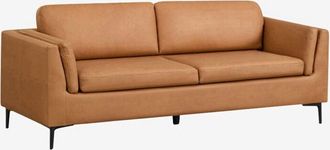 Sklum Sofá de 2 plazas en polipiel Soren Sklum Camel